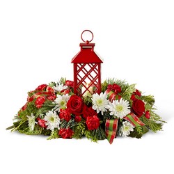 The FTD Celebrate the Season Centerpiece from Backstage Florist in Richardson, Texas